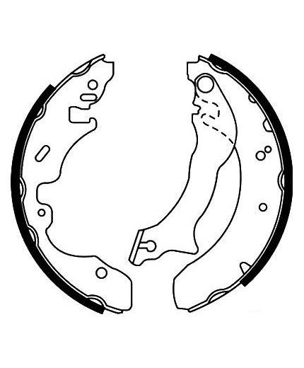 AP Колодки барабанные задние