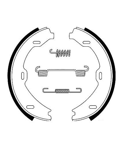 AP Колодки барабанные задние