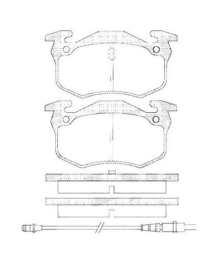 AP Колодки дисковые задние