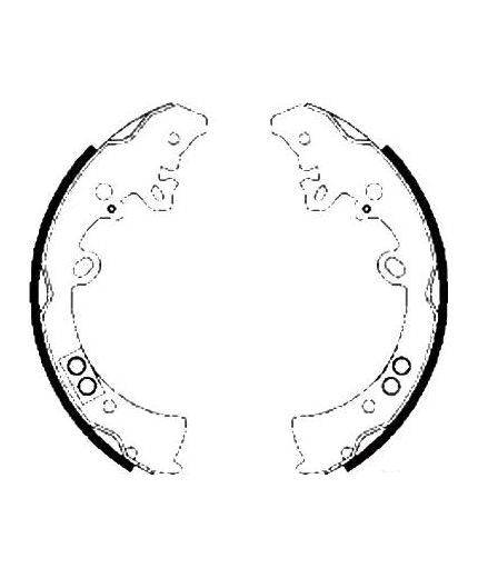 AP Колодки барабанные задние