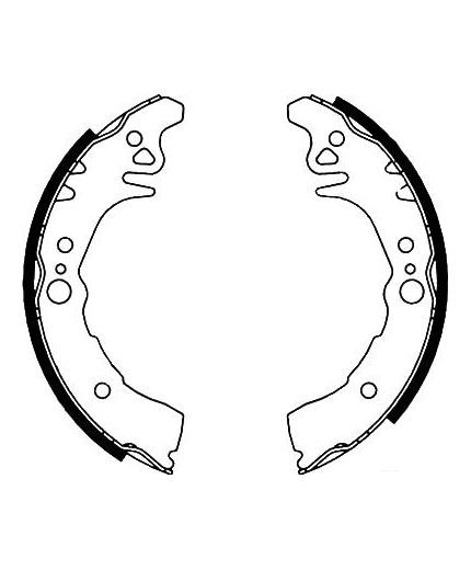 AP Колодки барабанные задние