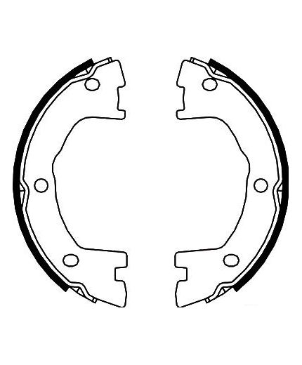 AP Колодки барабанные задние