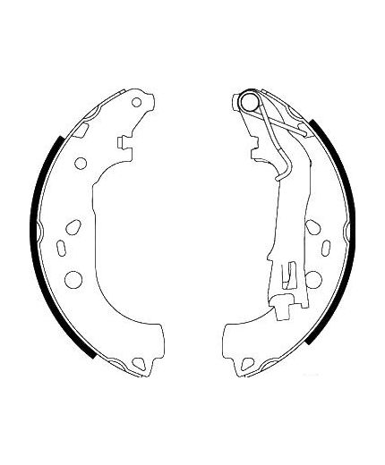 AP Колодки барабанные задние