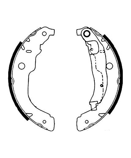 AP Колодки барабанные задние
