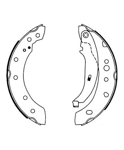 AP Колодки барабанные задние