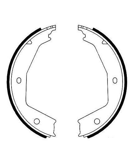 AP Колодки барабанные задние