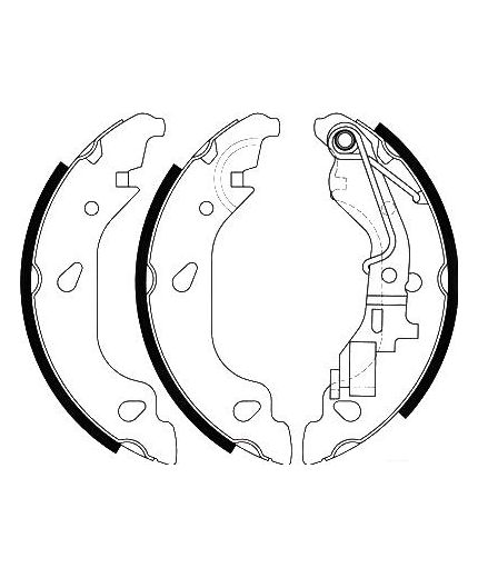 AP Колодки барабанные задние