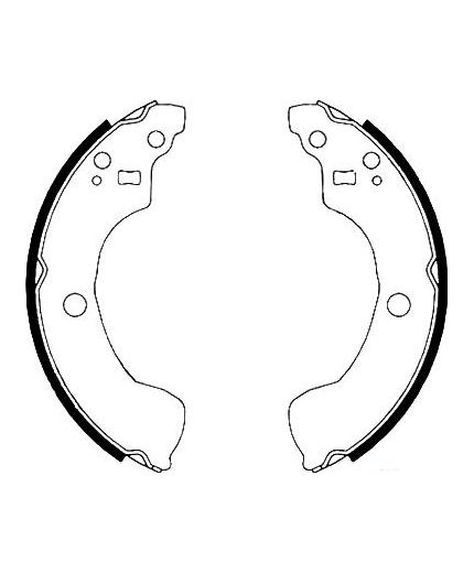 AP Колодки барабанные задние