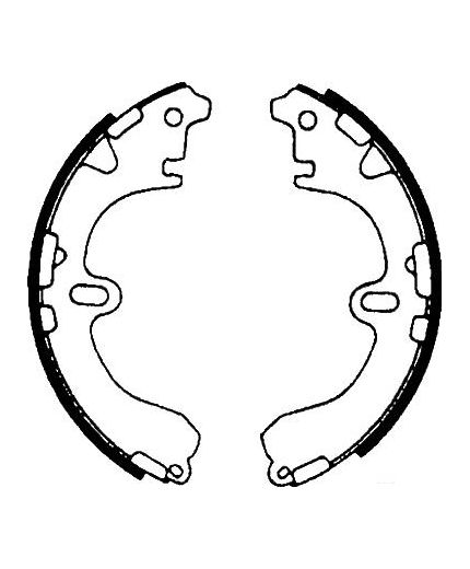 AP Колодки барабанные задние