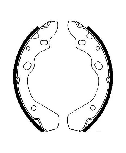 AP Колодки барабанные задние
