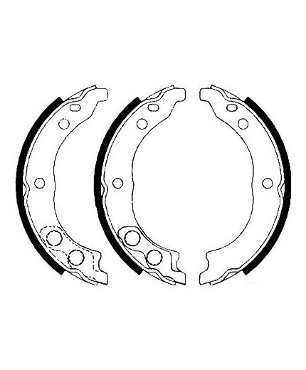 AP Колодки барабанные задние