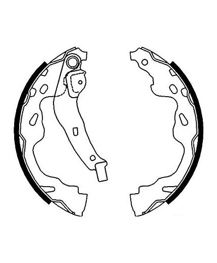 AP Колодки барабанные задние