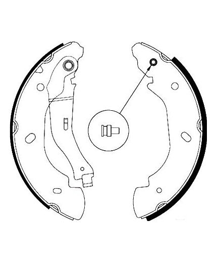 AP Колодки барабанные задние
