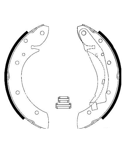 AP Колодки барабанные задние