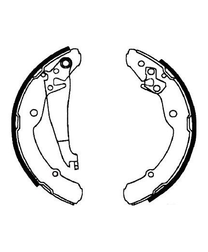 AP Колодки барабанные задние