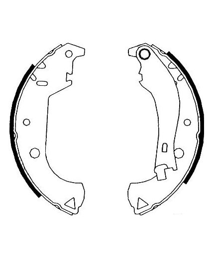 AP Колодки барабанные задние