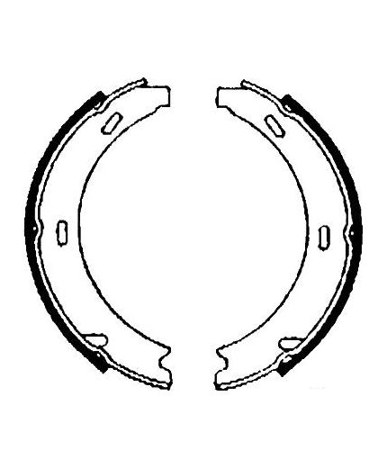 AP Колодки барабанные задние