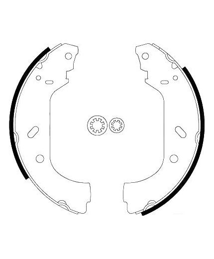 AP Колодки барабанные задние