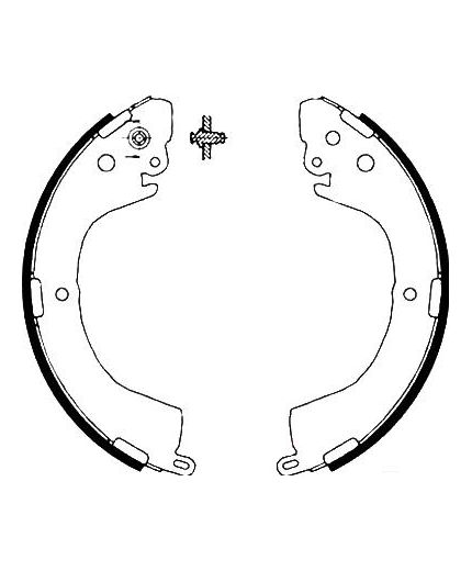 AP Колодки барабанные задние