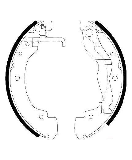 AP Колодки барабанные задние