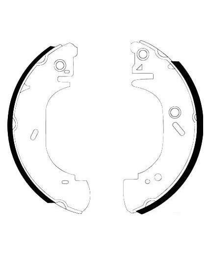 AP Колодки барабанные задние