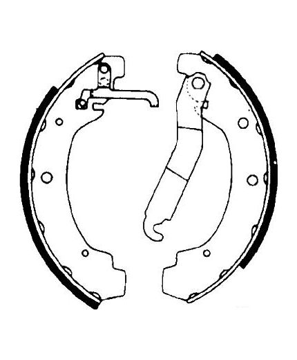 AP Колодки барабанные задние