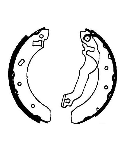 AP Колодки барабанные задние