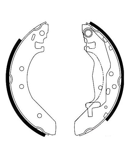 AP Колодки барабанные задние