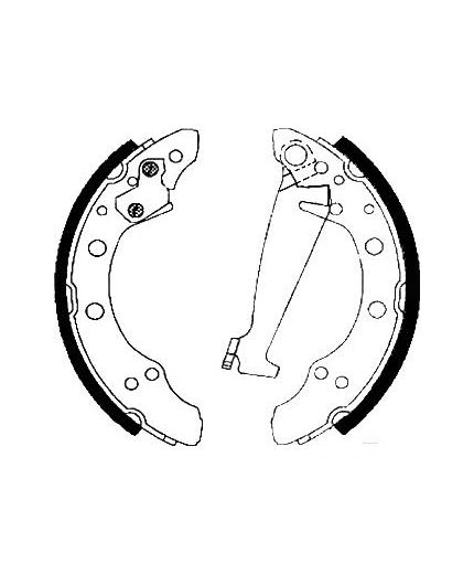 AP Колодки барабанные задние
