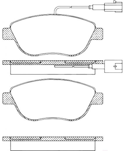AP Колодки дисковые передние