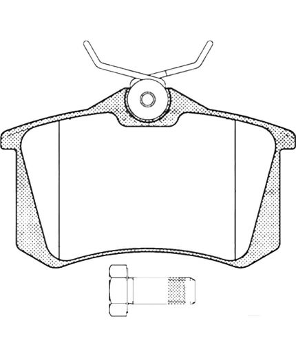 AP Колодки дисковые задние