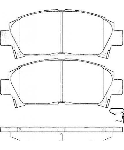 AP Колодки дисковые передние