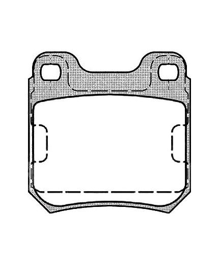 AP Колодки дисковые задние