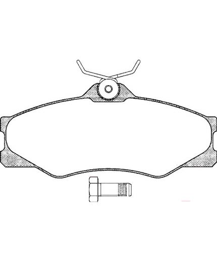 AP Колодки дисковые передние