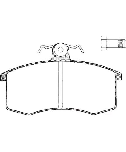 AP Колодки дисковые передние