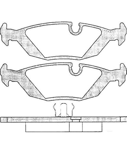 AP Колодки дисковые задние