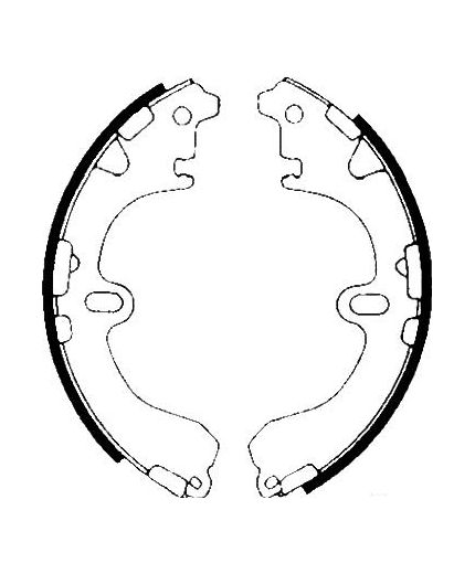 AP Колодки барабанные задние