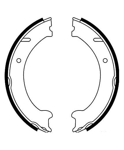 AP Колодки барабанные задние