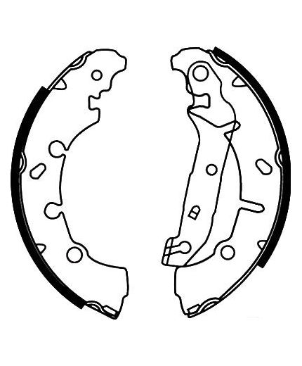 AP Колодки барабанные задние