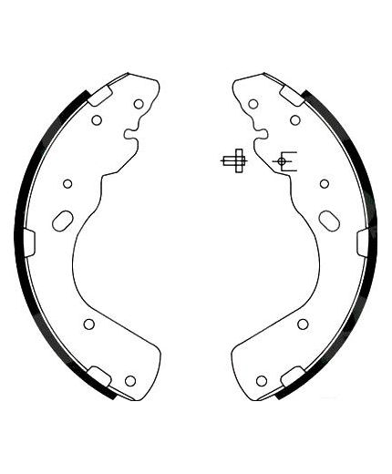 AP Колодки барабанные задние