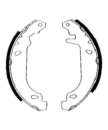 AP Колодки барабанные задние