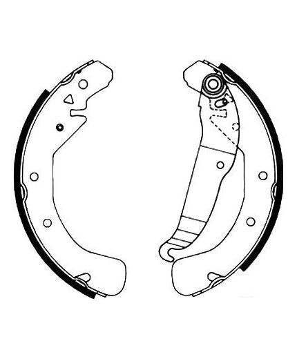 AP Колодки барабанные задние