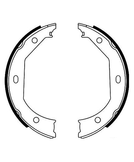 AP Колодки барабанные задние