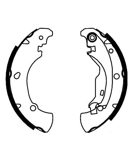 AP Колодки барабанные задние