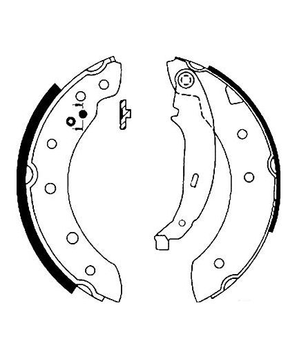 AP Колодки барабанные задние