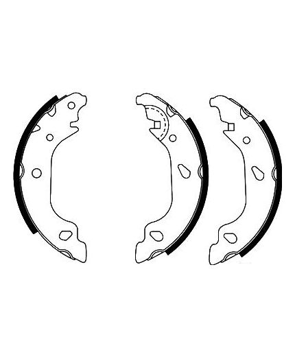 AP Колодки барабанные задние