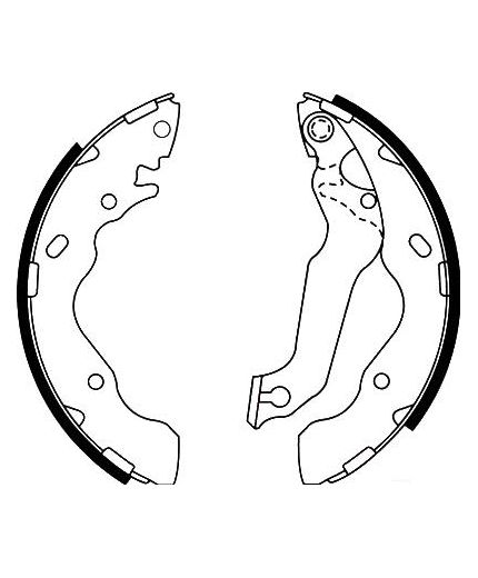 AP Колодки барабанные задние