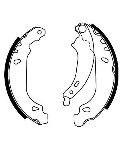 AP Колодки барабанные задние