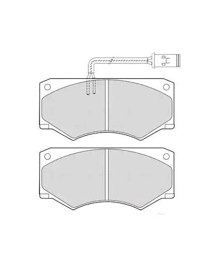 AP Колодки дисковые передние