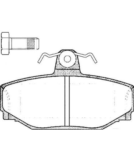 AP Колодки дисковые задние